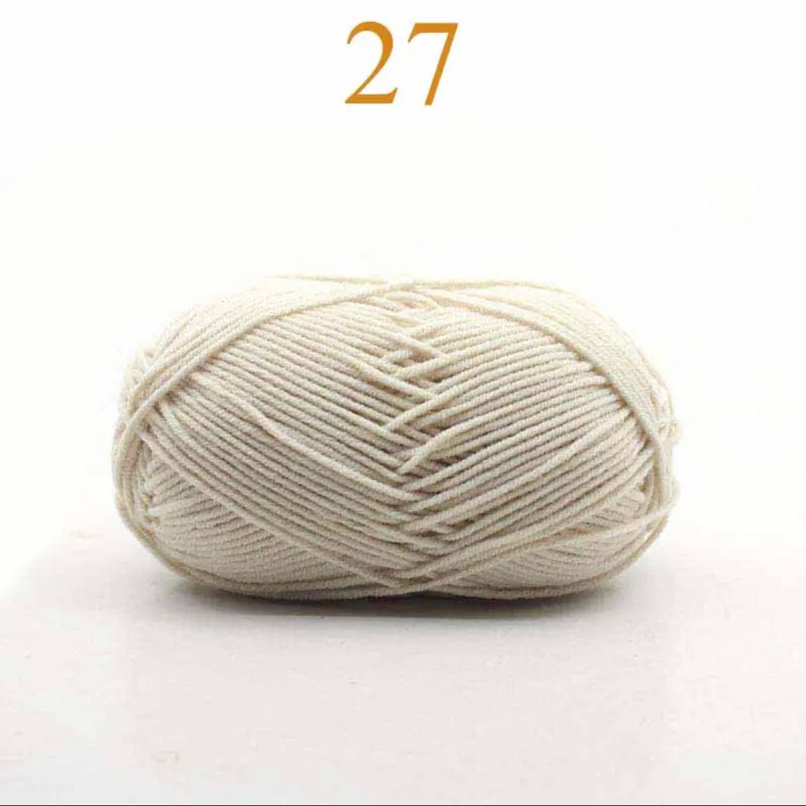 4-ply Milk Cotton Yarn