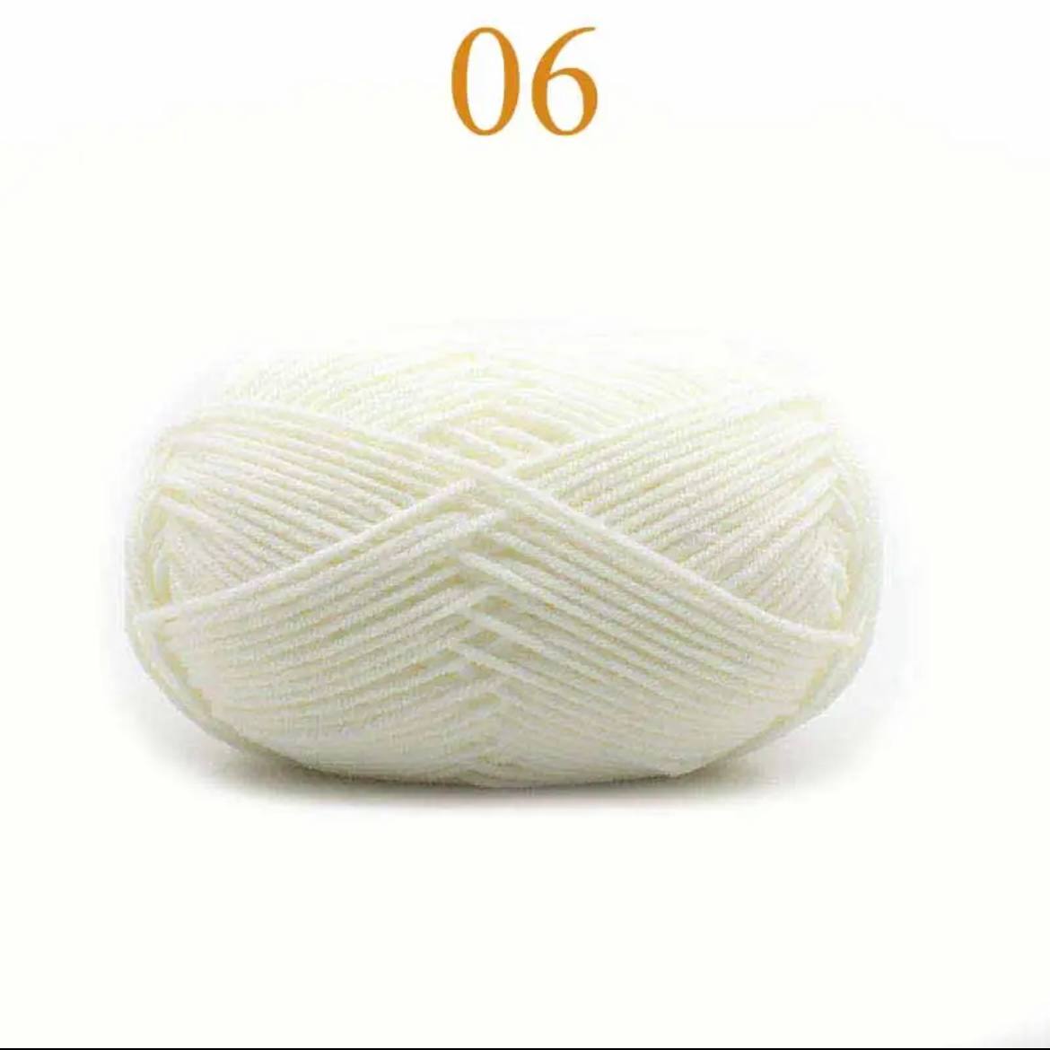 4-ply Milk Cotton Yarn